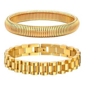 NWOT Gold Araya Bracelets